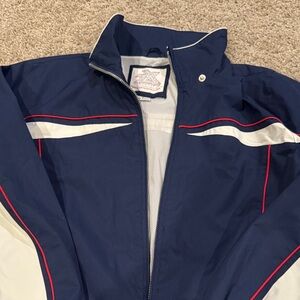 ZeroXposur Men's Navy and Cream Windbreaker